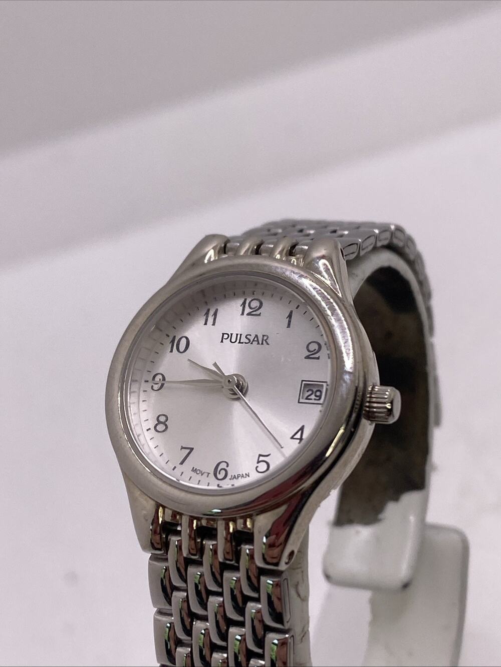 Vintage Pulsar By Seiko Womens Silver Watch New Battery